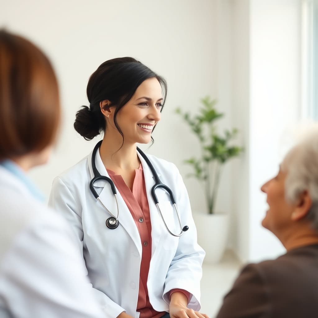 Doktor ve hasta görüşme anı